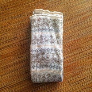 Anthropologie Fair Isle Knitted Knee Socks